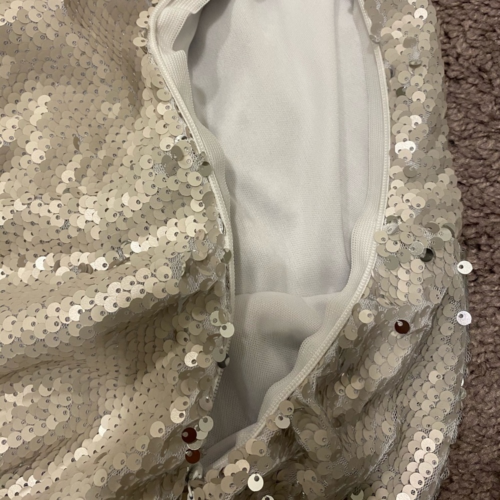 Sequin Cowl Back Mini Dress - Picture 3 of 3